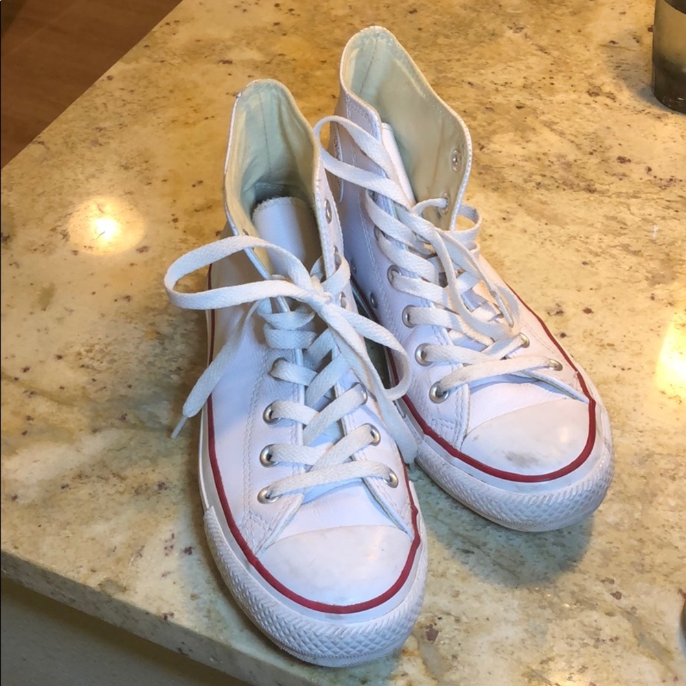 High top leather converse